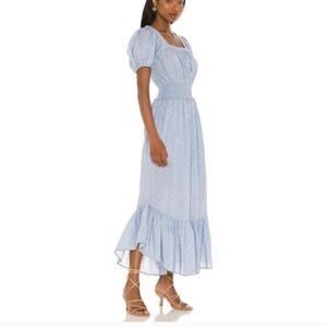 LoveShackFancy Begonia Dainty Floral Smocked Dress Puff Sleeve Cottagecore